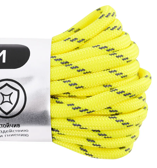 Паракорд Cord 550 10м световозвращающий Neon yellow - Фото 2 большая