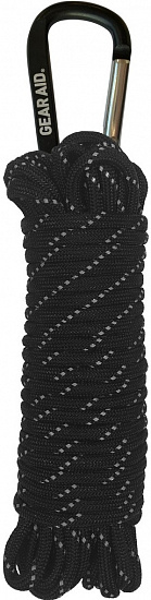 Паракорд светоотражающий Gear Aid 550 Reflective Black - Фото 1 большая