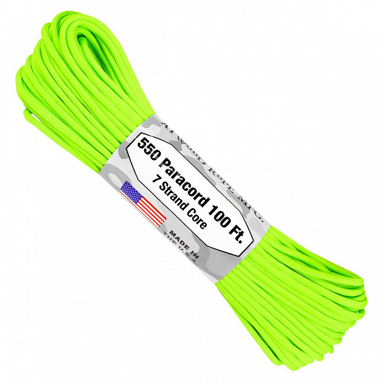 Паракорд Atwood Rope 550 Neon Green