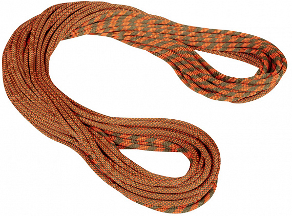 Веревка Mammut Crag Dry Duodess 9.5 мм/60 м Boa/Safety Orange - Фото 1 большая