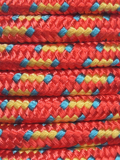 Репшнур Kailas Auxiliary 6мм/1м Red/Sky Blue/Yellow - Фото 1 большая