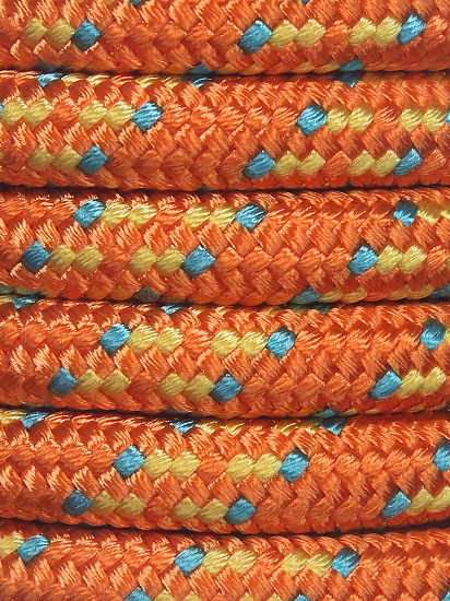 Репшнур Kailas Auxiliary 7мм/1м Orange/Yellow/Sky Blue - Фото 1 большая