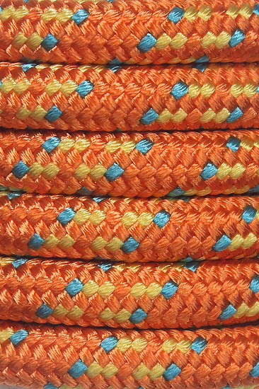 Репшнур Kailas Auxiliary 7мм/1м Orange/Yellow/Sky Blue - Фото 1 большая