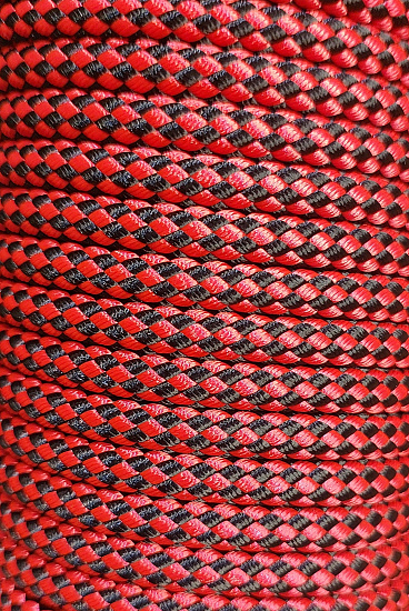 Репшнур Vento Cord 6мм/1м Красный/Чёрный - Фото 1 большая