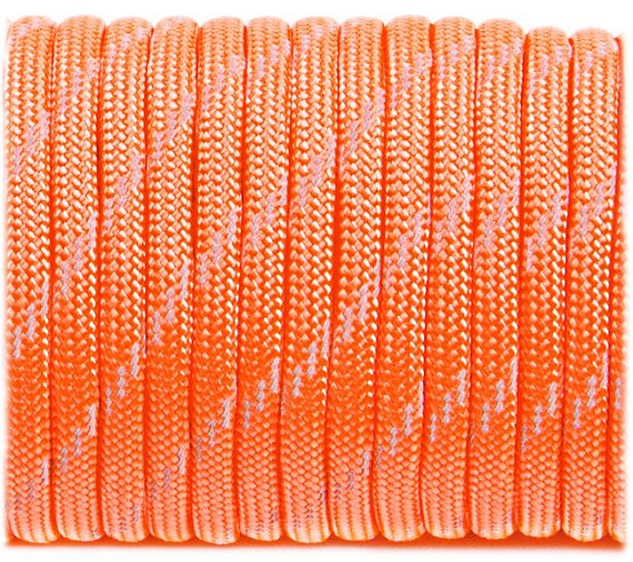 Паракорд Cord 550 10м световозвращающий Neon Orange - Фото 2 большая