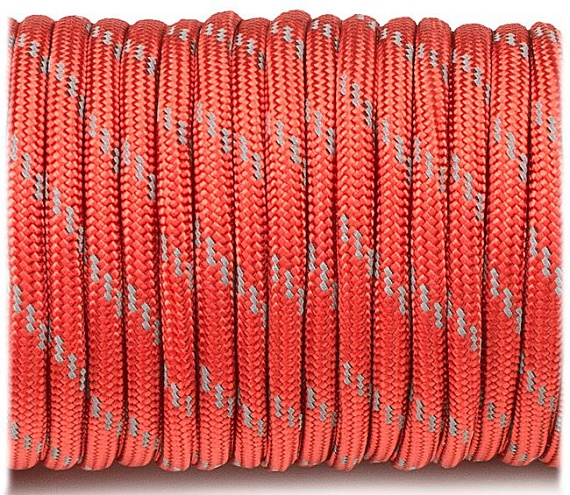 Паракорд Cord 550 10м световозвращающий Red - Фото 2 большая