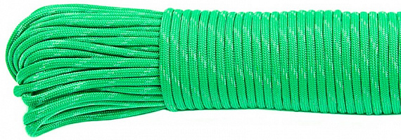 Паракорд Cord 550 30м световозвращающий Neon Green - Фото 1 большая