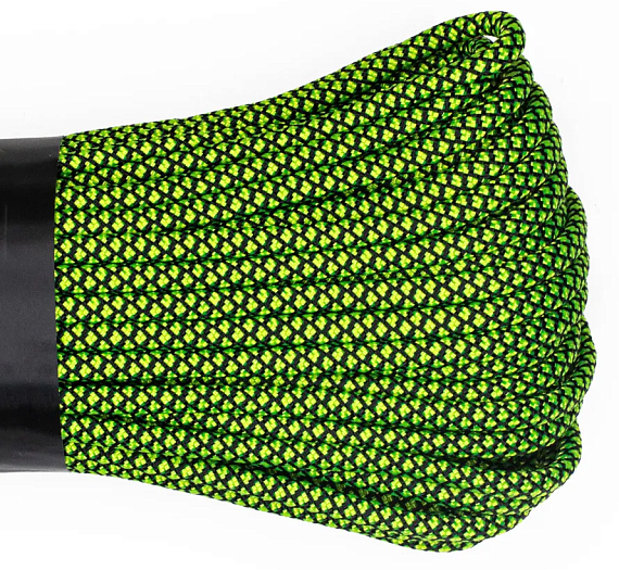 Паракорд Cord 550 10м Lime Snake - Фото 2 большая