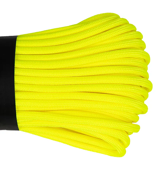 Паракорд Cord 550 10м Neon Yellow - Фото 2 большая