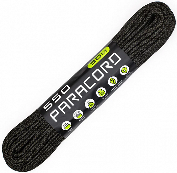 Паракорд Cord 550 30м Black Snake - Фото 1 большая