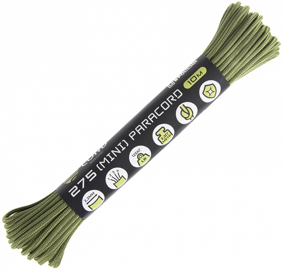 Паракорд Cord 275 Мини 10м Moss - Фото 1 большая