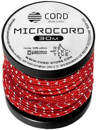 Микрокорд Cord 30м светоотражающий Neon orange - Фото 1 большая