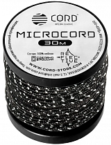 Микрокорд Cord 30м светоотражающий Black