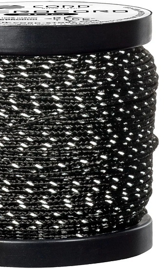 Микрокорд Cord 30м светоотражающий Black - Фото 2 большая