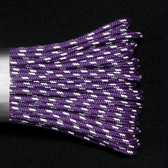 Паракорд Cord 275 Мини 10м световозвращающий Purple - Фото 3 большая