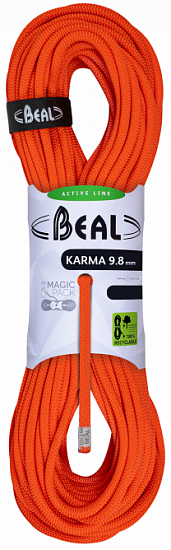 Веревка Beal Karma 9,8мм/70м Orange - Фото 1 большая
