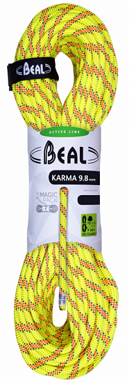 Веревка Beal Karma 9,8мм/70м Yellow - Фото 1 большая