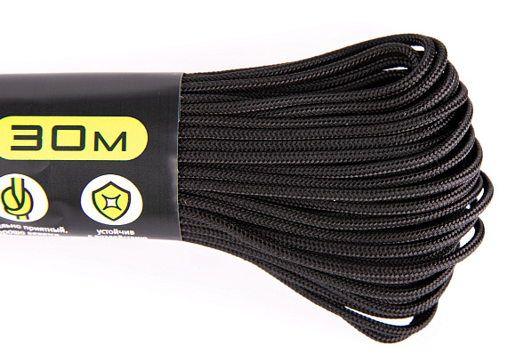 Паракорд Cord 275 Мини 30м Black - Фото 2 большая