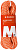 Верёвка Mammut Crag Classic 9,5мм/50м Vibrant Orange/White - Фото 1 малая