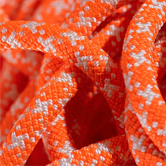 Верёвка Mammut Crag Classic 9,5мм/50м Vibrant Orange/White - Фото 2 большая
