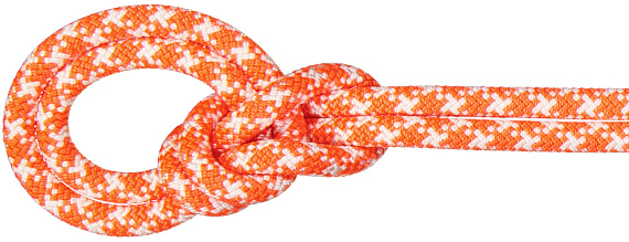 Верёвка Mammut Crag Classic 9,5мм/50м Vibrant Orange/White - Фото 1 большая