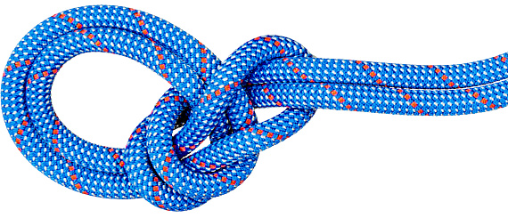 Верёвка Mammut Crag Classic 9,5мм/60м Blue/White - Фото 1 большая