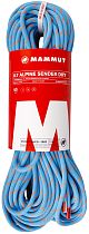Верёвка Mammut Alpine Sender Dry 8,7мм/50м Ocean/Vibrant Orange