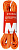 Верёвка Mammut Alpine Sender Dry 8,7мм/50м Vibrant Orange/Ocean - Фото 1 малая