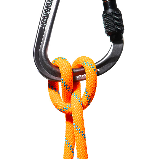 Веревка Mammut Alpine Sender Dry 8,7мм/70м Vibrant Orange/Ocean - Фото 3 большая