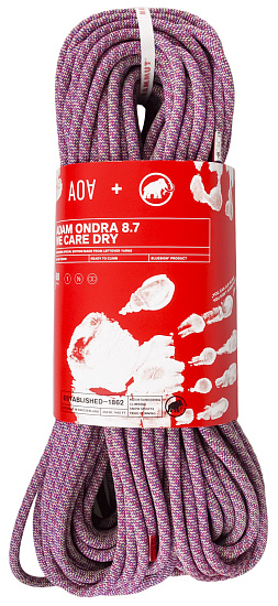 Верёвка Mammut Adam Ondra We Care Dry 8,7мм/60м Assorted - Фото 1 большая