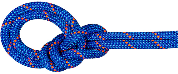Верёвка Mammut Crag Dry 9,5мм/60м Blue/Ocean - Фото 1 большая
