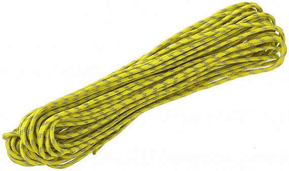 Паракорд Cord 275 Мини 30м световозвращающий Yellow - Фото 1 большая