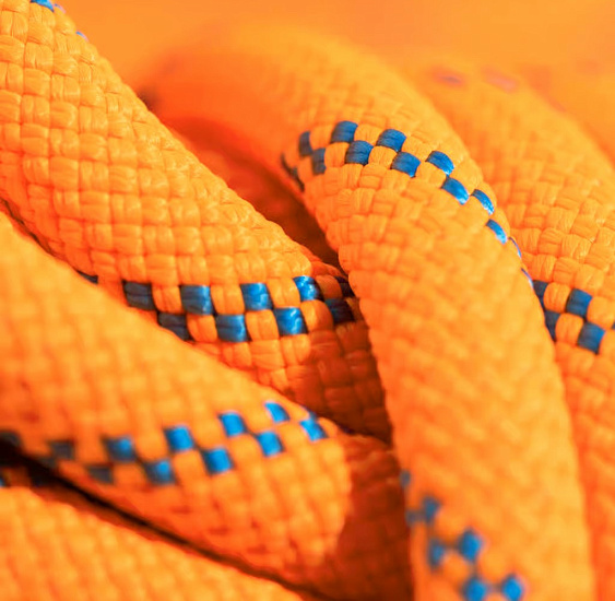 Верёвка Mammut Alpine Sender Dry 8.7мм/70м Vibrant Orange/Ocean - Фото 2 большая