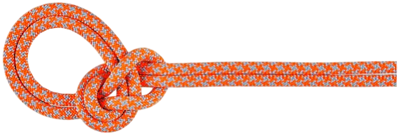 Верёвка Mammut Crag Sender Dry 8.7мм/50м Vibrant Orange/Zen - Фото 2 большая