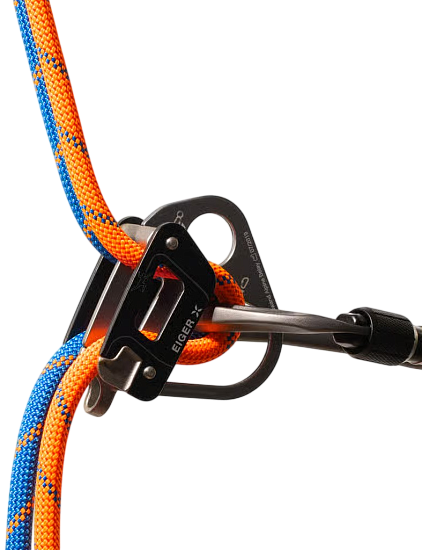 Верёвка Mammut Alpine Sender Dry 7.5мм/50м Blue/Vibrant Orange - Фото 4 большая