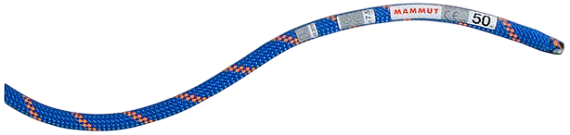 Верёвка Mammut Alpine Sender Dry 7.5мм/60м Blue/Vibrant Orange - Фото 3 большая