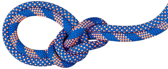 Верёвка Mammut Crag Classic Duodess 9.5мм/80м Carribean Blue/White - Фото 1 большая