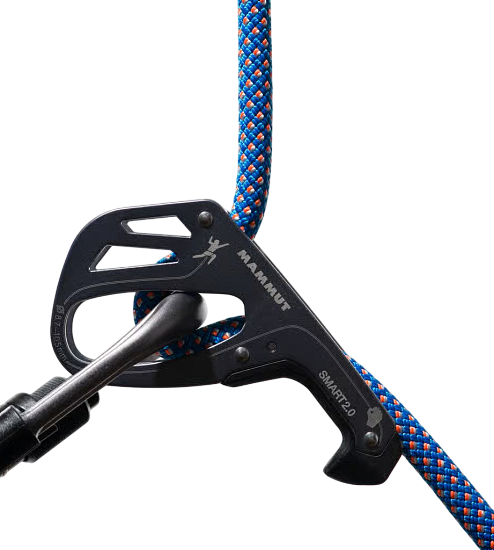 Верёвка Mammut Crag Classic Duodess 9.5мм/80м Carribean Blue/White - Фото 3 большая