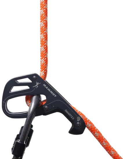 Верёвка Mammut Crag Classic 9.5мм/80м Vibrant Orange/White - Фото 3 большая