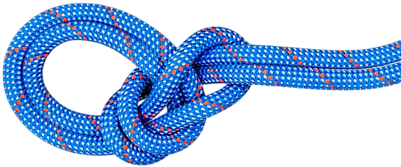 Верёвка Mammut Crag Classic 9.5мм/80м Blue/White - Фото 1 большая