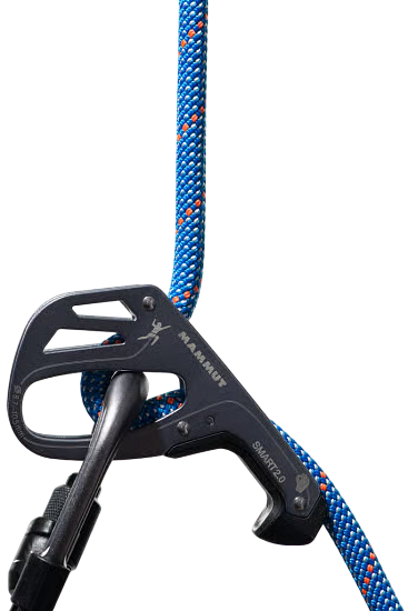 Верёвка Mammut Crag Classic 9.5мм/80м Blue/White - Фото 3 большая