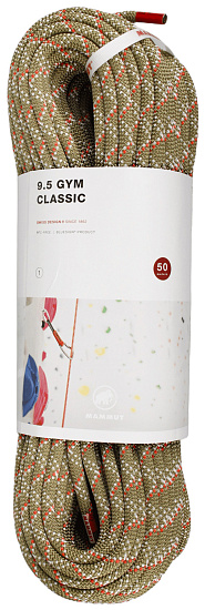 Верёвка Mammut Gym Classic 9.5мм/50м Boa/White - Фото 1 большая