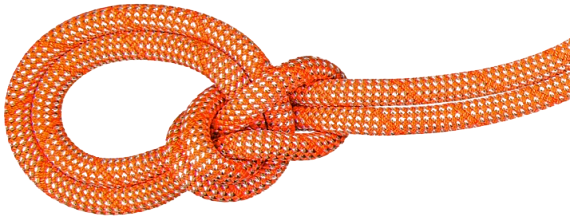 Верёвка Mammut Crag Classic 9.8мм/40м Orange/White - Фото 1 большая