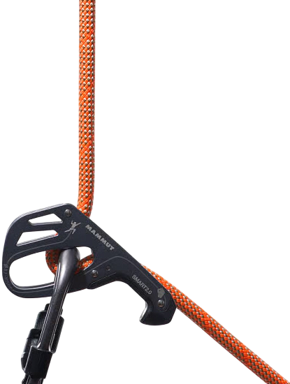 Верёвка Mammut Crag Classic 9.8мм/40м Orange/White - Фото 3 большая