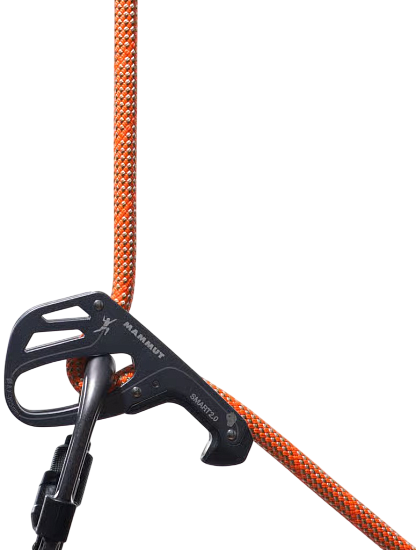 Верёвка Mammut Crag Classic 9.8мм/70м Orange/White - Фото 3 большая