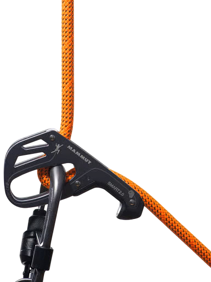 Верёвка Mammut Crag Dry 9.8мм/70м Vibrant Orange/Boa - Фото 2 большая