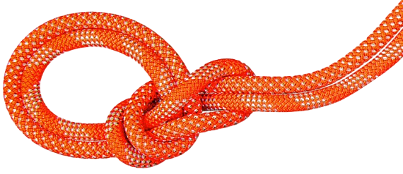 Верёвка Mammut Crag Classic Duodess 9.8мм/70м Vibrant Orange/White - Фото 3 большая