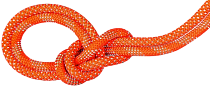 Верёвка Mammut Crag Classic Duodess 9.8мм/80м Vibrant Orange/White