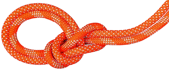 Верёвка Mammut Crag Classic Duodess 9.8мм/80м Vibrant Orange/White - Фото 1 большая