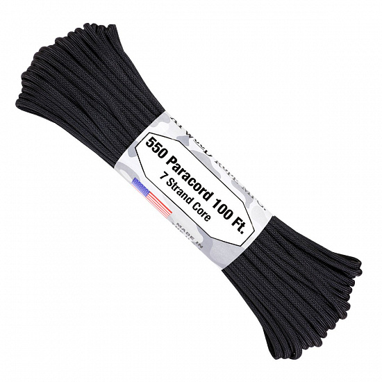Паракорд Atwood Rope 550 Black - Фото 1 большая